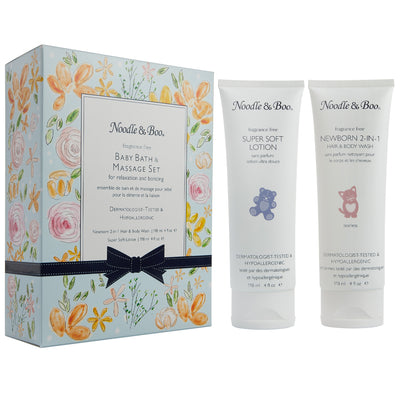 Baby Bath & Massage Fragrance Free Gift Set