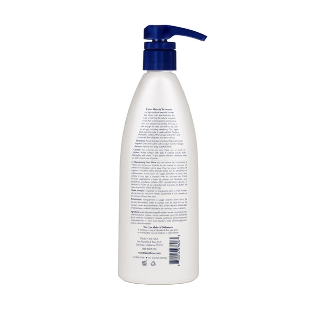 Back side image of Fragrance Free Extra Gentle Shampoo 16 oz 